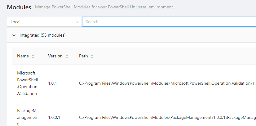 PowerShell Universal platform