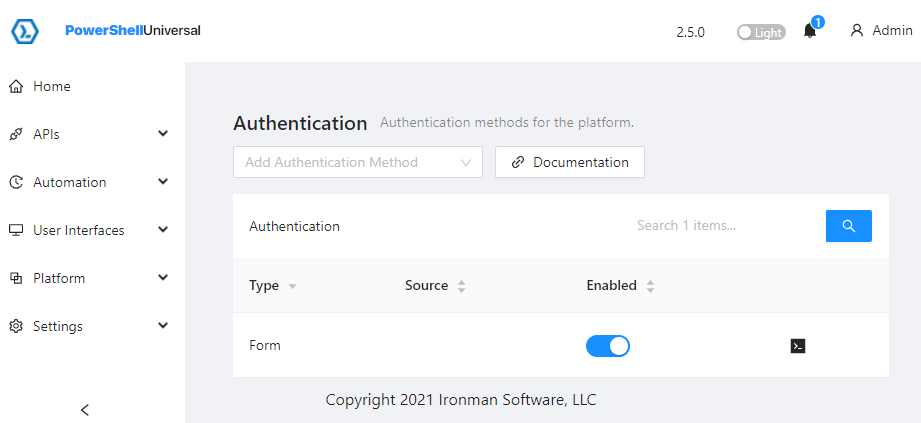 PowerShell Universal security