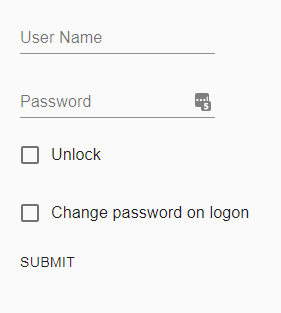 reset password